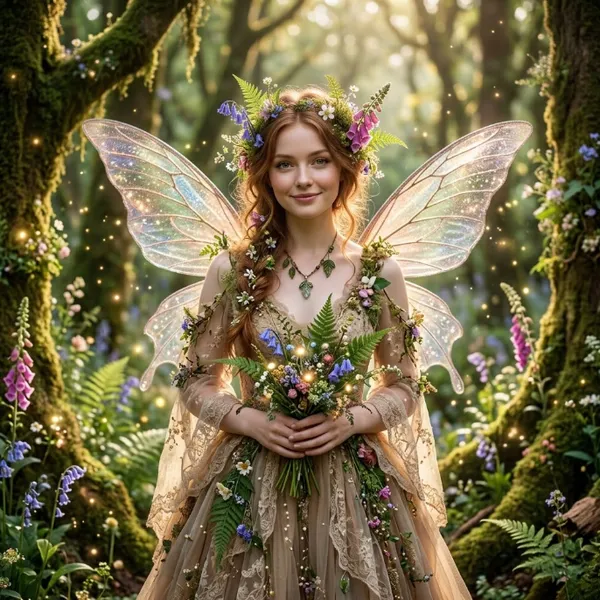 Fairycore portrait — made with Crevisto
