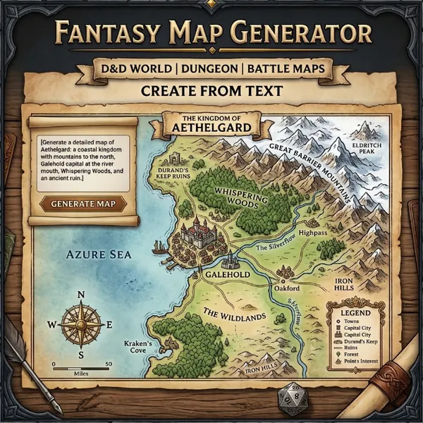 Fantasy Map — AI image tool