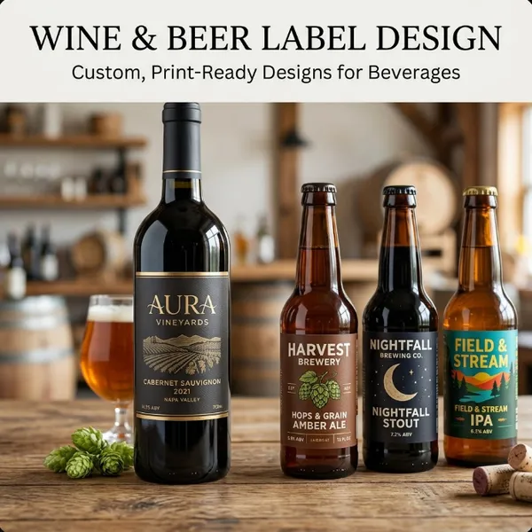 Wine & Beer Label Design